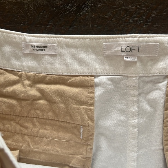 LOFT - White The Monroe 4" Short - Picture 3 of 5